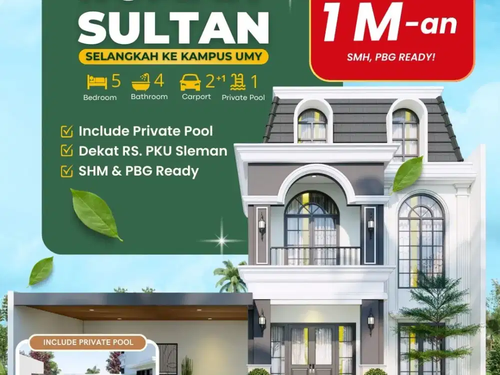 DIJUAL RUMAH MEWAH ONE GATE SYSTEM DI JOGJA BARAT