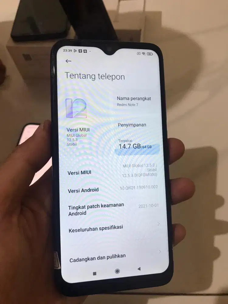 Xiaomi redmi note 7 4/64gb batangan