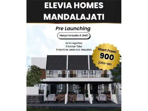 Elevia Homes: Rumah 2 Lantai 3KT Bandung