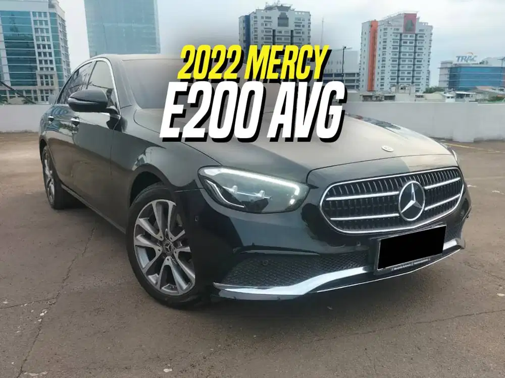 Mercedes Benz E200 AVG 2023 NIK 2022 Black on Brown Hitam Mercy E 200