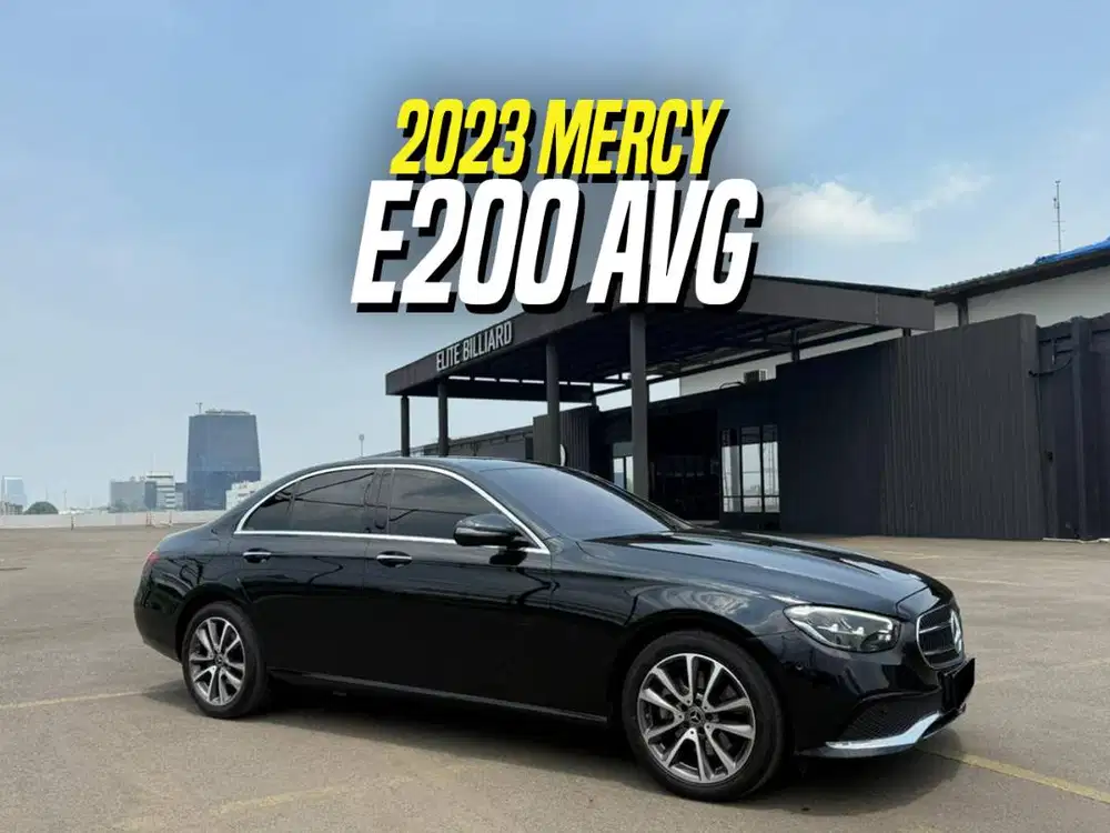 Mercedes Benz E200 AVG 2024 NIK 2023 Black on Brown Hitam Mercy E 200