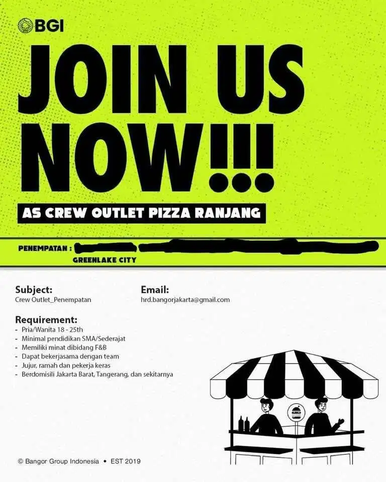 Dibutuhkan segera area Green Lake City