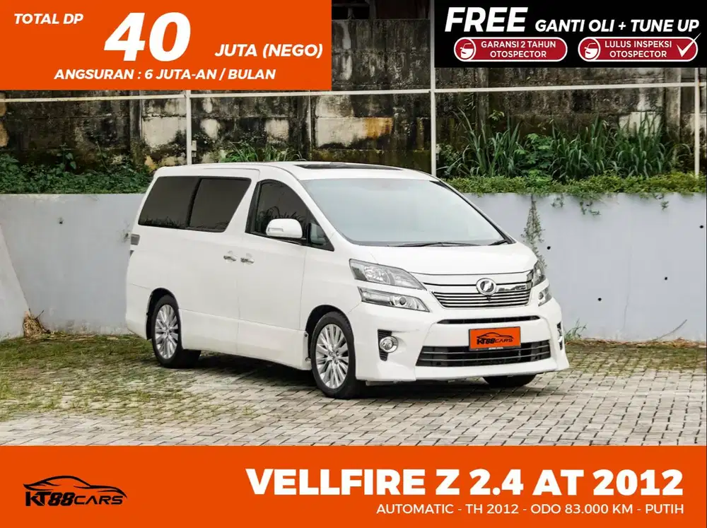 TOYOTA VELLFIRE Z 2.4 AT  2012