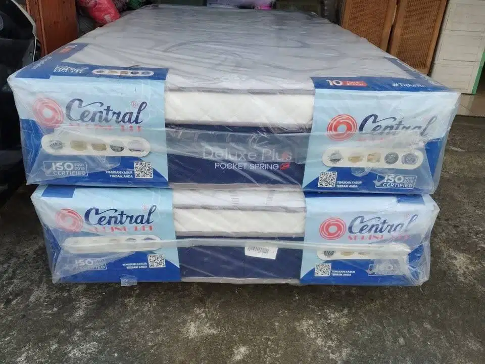SPRINGBED CENTRAL DELUXE PLUS POCKET , GARANSI 10TH
