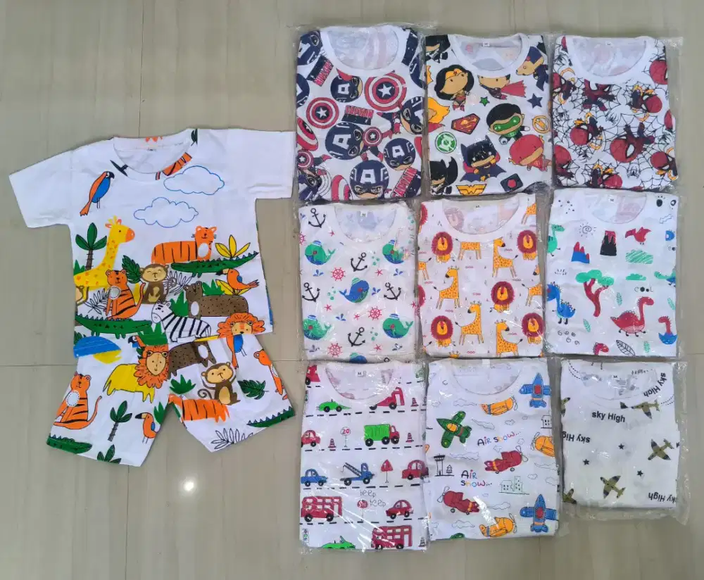SETELAN ANAK LALI LAKI LD 28 SIZE M USIA 2-3 TAHUN | BAJU ANAK COWOK
