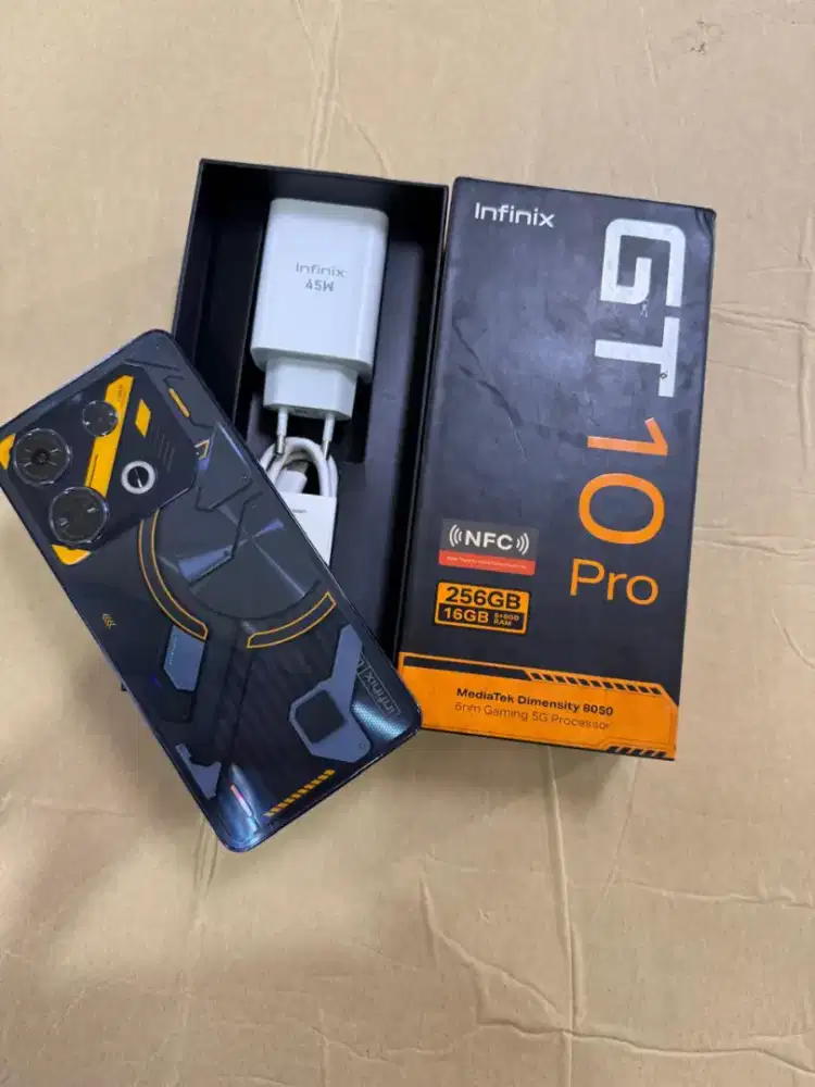 Infinix GT 10 Pro 8/256GB 5G 120Hz NFC Fullset Mulus Bekas Resmi