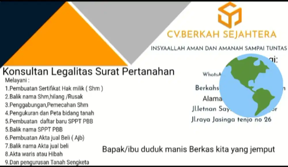 Jasa urus surat tanah