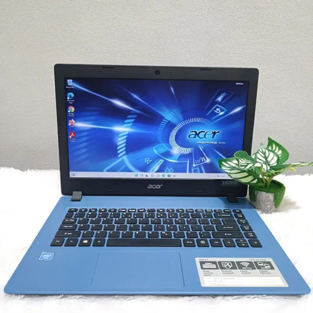 LAPTOP ACER ASPIRE 3 A314 INTEL N4000 RAM 8GB SSD 128GB LAYAR 14.0 INC