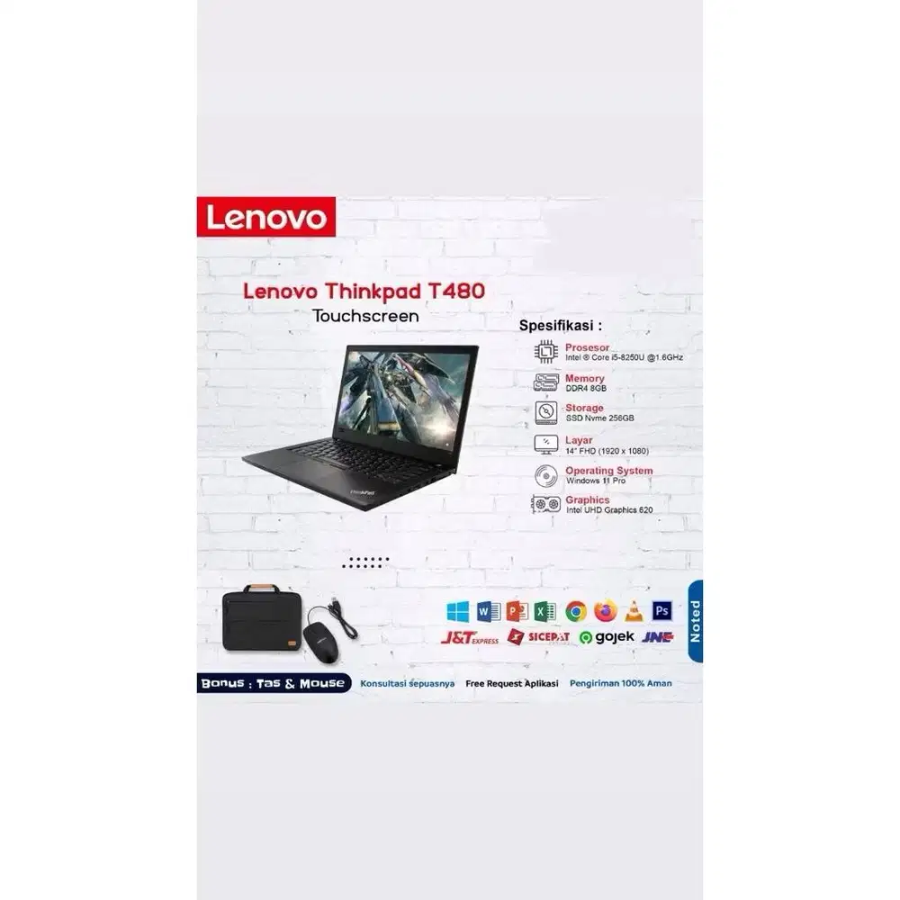 Lenovo ThinkPad T480 Touchscreen i5 | RAM 8GB | SSD 256
