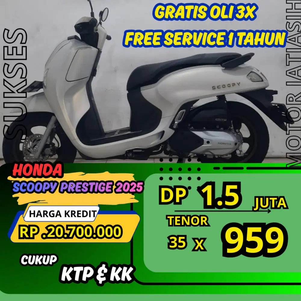 SERIES TERBARU HONDA SCOOPY 2025 DP 1.5 JUTA BISA CASH/KREDIT