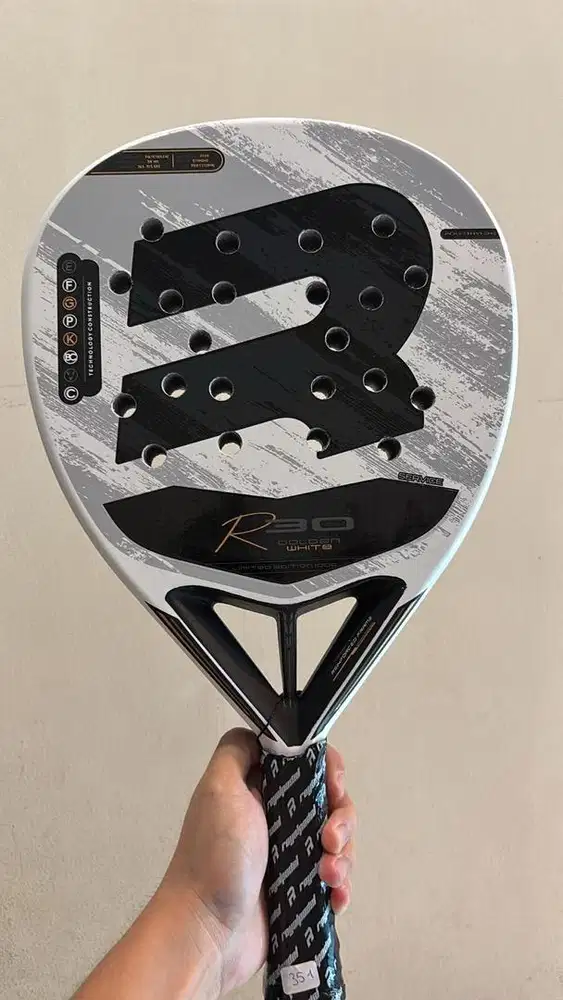 Raket Padel Royal R30 white gold