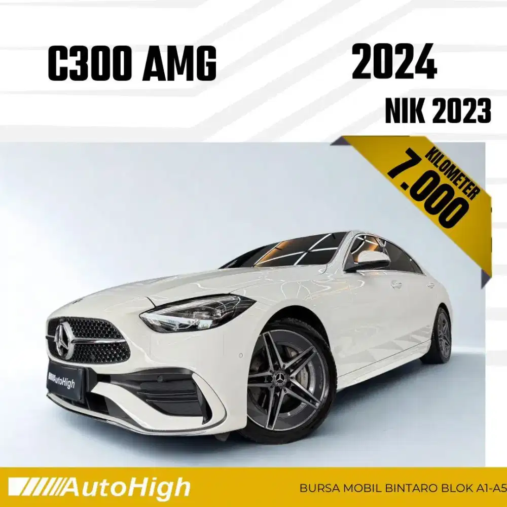 DP10% [Km7.000] C300 AMG 2023 White Reg 2024 #AUTOHIGH