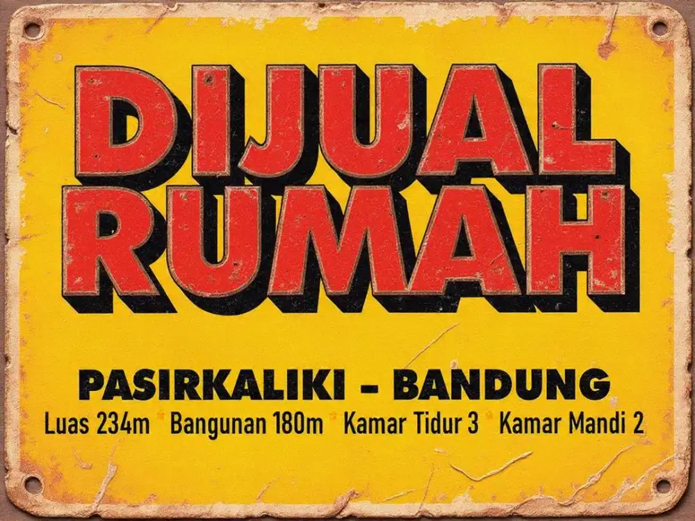 JUAL RUMAH MURAH DI, PASIRKALIKI, KEBON KAWUNG, CICENDO, PAJAJARAN, BANDUNG,