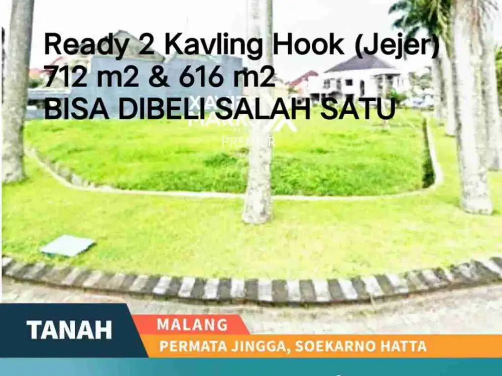 DIJUAL KAVLING HOOK DI BOULEVARD UTAMA PERMATA JINGGA, SUHAT MALANG