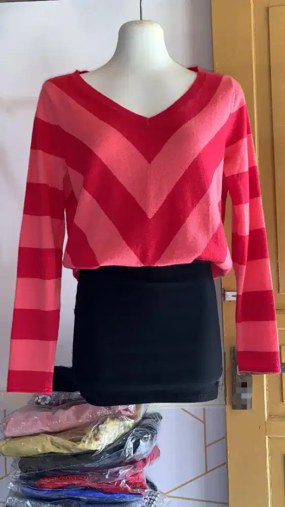 Cardigan knit knit premium