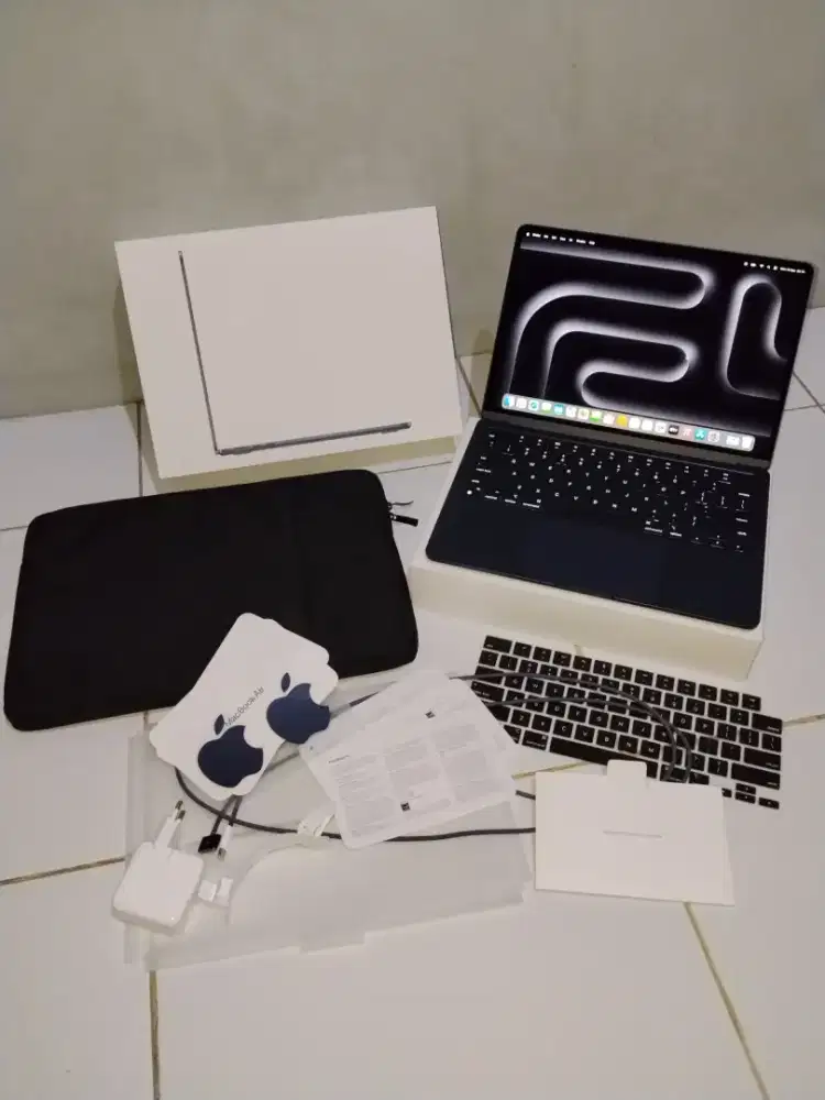 MacBook Air M2 8/256 BH 100% iBox Fullset Midnight