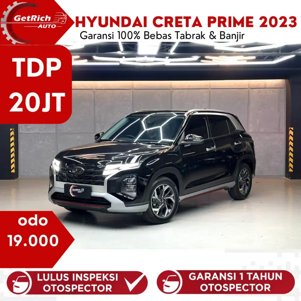 Km 19Rb HYUNDAI Creta Prime two tone 2023 Hitam