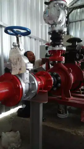 Kontraktor mechanical electrical plumbing instalasi pompa hydrant