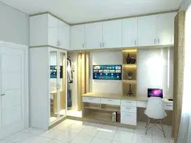 Kitchen set Rak tangga meja tv resepsionis partisi kantor