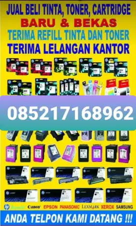 MENERIMA TINTA CARTRIDGE BARU&BEKAS KANTORAN ANDA