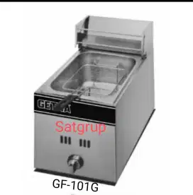 Mesin penggorengan gas ayam, ikan, kentang / deep fryer getra GF-101 G