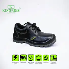 Sepatu Safety Kingrins Type KHAIFA / Sepatu Safety Model Pendek Tali