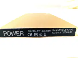 Power Bank Super Slim Warna Gold Metal