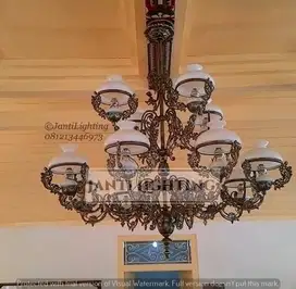 lampu hias gantung cabang klasik dekorasi lampu gantung lawasan
