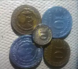 Di jual Koin 10 Rupiah berbagai versi buat koleksian