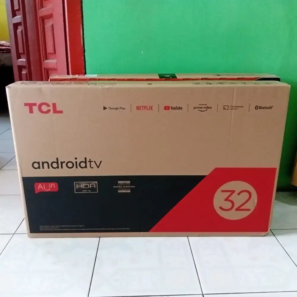 Tcl 32 INCH BERSEGEL BARU android 11 baru