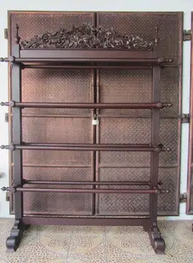 Dijual Gawangan Jati Tua Ukir Motif Killin