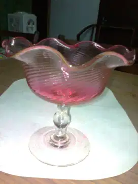 Stembowl Pink kristal jepang kuno(Jual Cepat!)