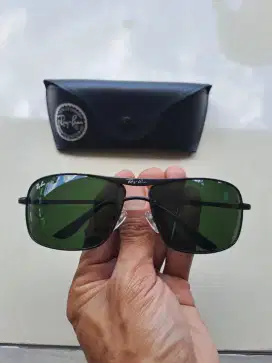 Kacamata Ray-Ban rb 8013 frame hitam kaca hijau