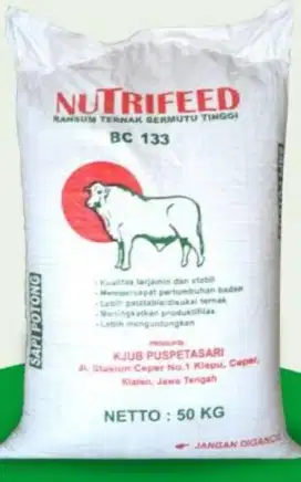 Jual pakan Sapi Nutrifeed BC 133