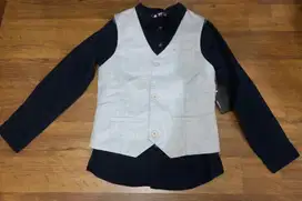 Baju setelan Kemeja shirt + Rompi pesta anak laki-laki Max Fashion