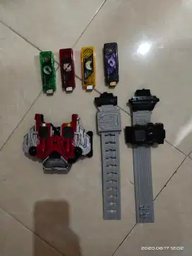 Mainan anak (toys) pedang/tameng, belt kamen raider Double W original