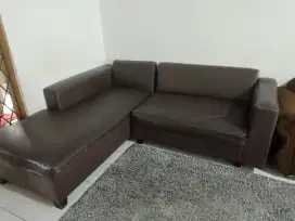 Sofa L Kulit Murah Meriah