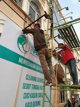 billboard papan iklan nama toko kantor ruko showroom murah