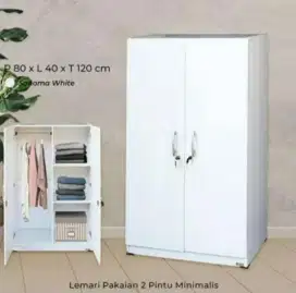 Lemari Pakaian Anak Mini 2Pintu - Lemari Koskosan