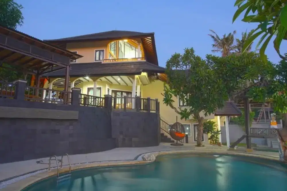 DI JUAL VILLA DI KETEWEL GIANYAR , BALI , VIEW LAUT & GUNUNG