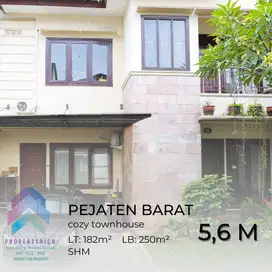 DIJUAL TOWNHOUSE CANTIK DENGAN KOLAM RENANG PEJATEN