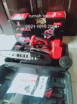 (rumah teknik jogja)mesin chain saw cordless 10 inch,berkualitas