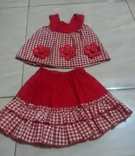 Baju set baby anak perempuan