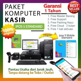 paket kasir  lengkap siap kerja ipos 5 standart