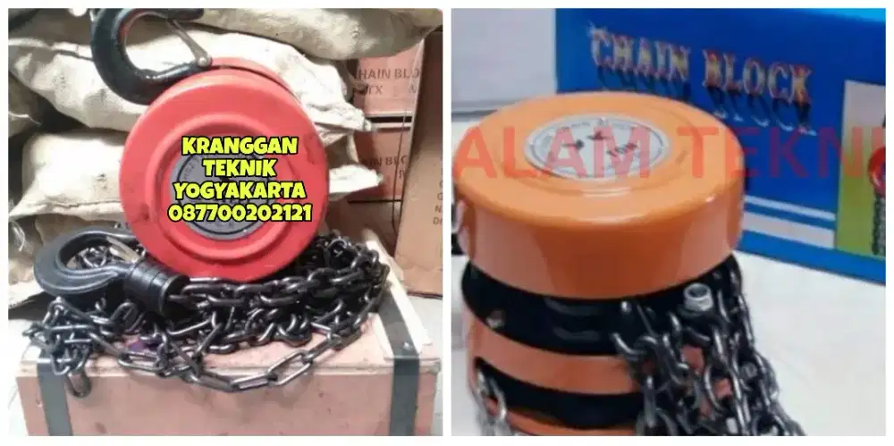 (KRANGGAN TEKNIK)katrol 2 ton chain block takel lifting angkat barang