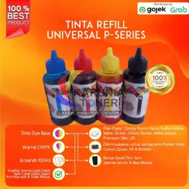 Tinta Refill Cair Dye Kemasan @100ml Untuk Semua Printer Inkjet