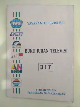 Buku iuran televisi lama