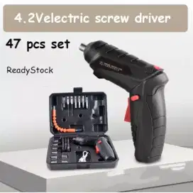Star Cordless Screwdriver 4.2 V / Mesin
Bor Mini 48pcs Set / Bor mini