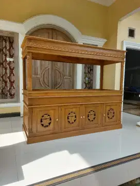 Meja Aquarium Ikan Arwana Jati Premium