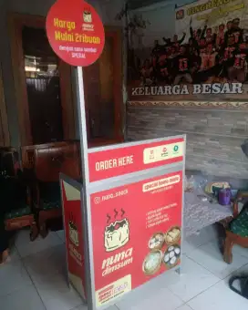 Boothportable home industri, grobak lipat, grobak stand, alumunium dll